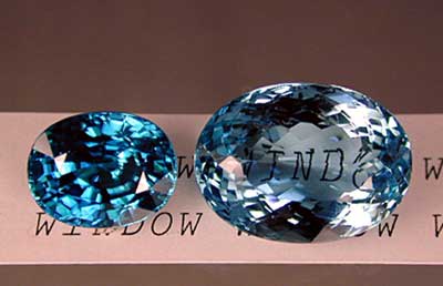 Example of shallow cutting causing windows (Pala Gems)