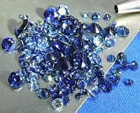 Small blue sapphire